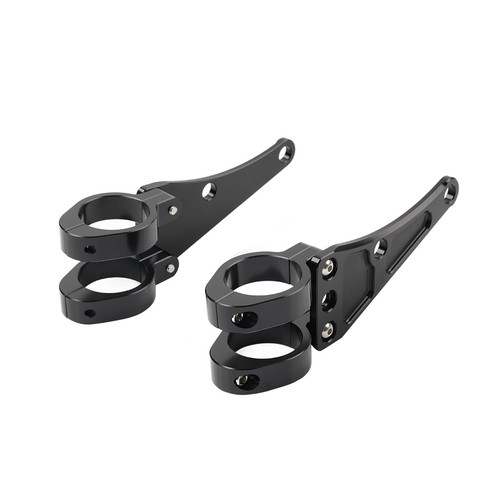 37MM Motorcycle Headlight Bracket Mount Clamp Fork Tube Holder For Harley - Picture 4 of 11