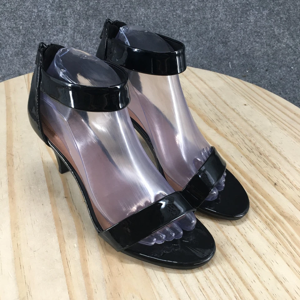 Sandalias Style & Co. Mujer 8 M Paycee Correa al Tobillo Bomba Negro Imitación Cuero NUEVAS Foto 3 de 4