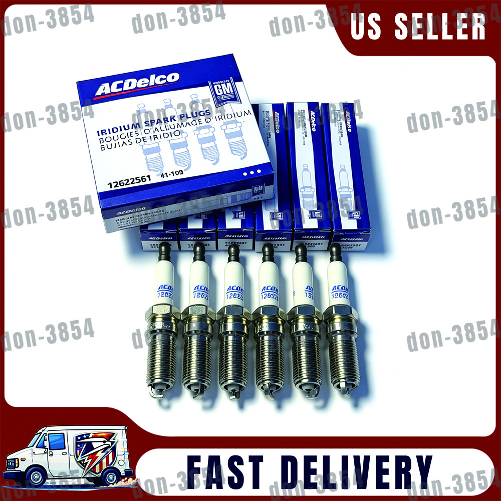 ACDelco 41-109 Iridium Spark Plugs Set of 6 OEM GM Genuine Performance Ignition