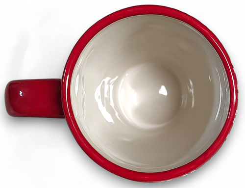 Taza de café de Navidad de cerámica alta Living Quarters 5,75" - Imagen 6 de 6