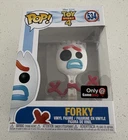 FUNKO POP ! Pixar FORKY 534 GAMESTOP EXCLUSIVE TOY STORY 4 Vaulted Rare Vinyl