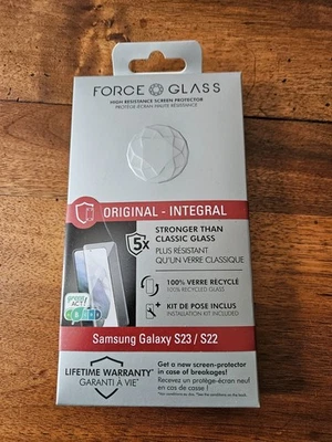 Protège écran Force Glass pour Samsung Galaxy S23/S22 - Photo 1/3