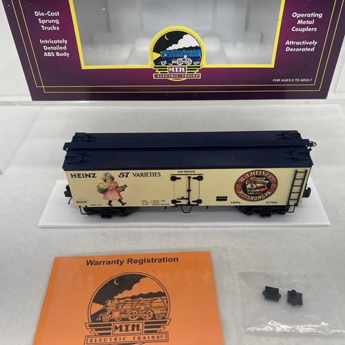 MTH Premier 20-94331 Heinz Girl In Pink 36’ Wood Reefer O Gauge #5705 New - Picture 6 of 15