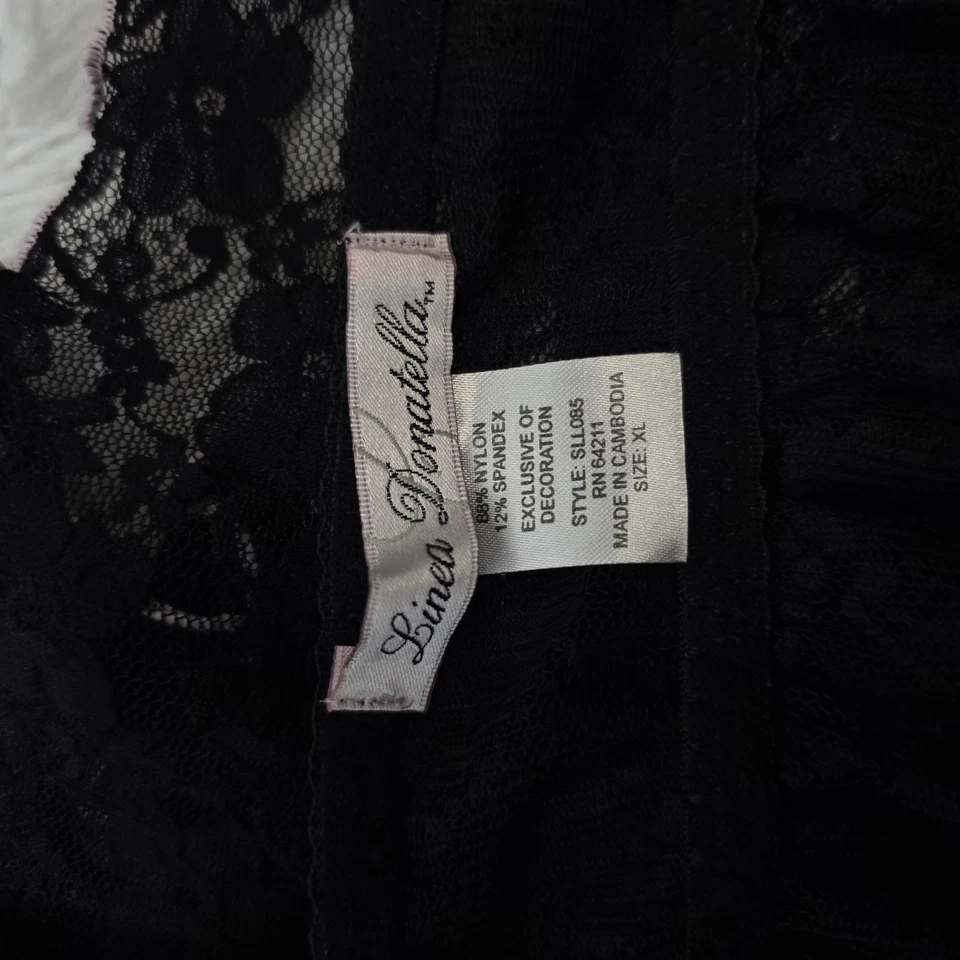 Linea Donatella 黑色蕾丝内衣 尺寸 XL。 — 第 3/3 张图片