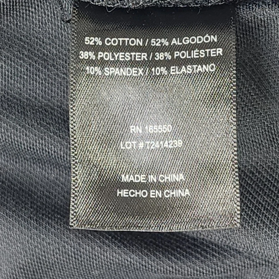 Pantalones 32 Degrees para mujer M negros elásticos de sarga tejidos cintura elástica informales Foto 4 de 4