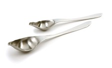 Norpro Stainless Steel Drizzle Spoons, Set of 2, 7.75" Silver Decorating Tool