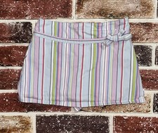 Vintage Gymboree 2004 European Holiday Striped Skirt Skort Size 4 Girls
