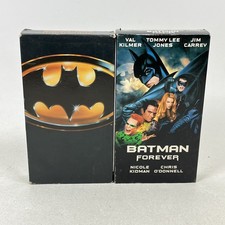 BATMAN 1989 BATMAN Forever 1997 VHS LOT Warner Home Video