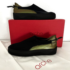 ARCHE Leder SLIP ON Brenyx Gr. 37 schwarz Sneaker NEU Modell 2025 (230€)