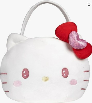 Hello Kitty Plush Valentines, Easter, Halloween Bucket Purse Bag Pail SANRIO