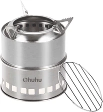 Camping Stove, Ohuhu Camp Stove Wood Burning Stove Stainless Steel Stoves Mini P