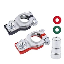 Battery Terminal Connectors(1 pair), Positive & Negative Auto Battery Cable 