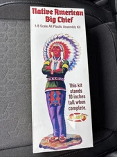 New 2024 Native American Big Chief Indian Model Kit reissue - Atlantis 1:8 scale