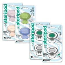 Steripod Clip-On Toothbrush Protector Exclusive Multi Color, 2 Count Pack...