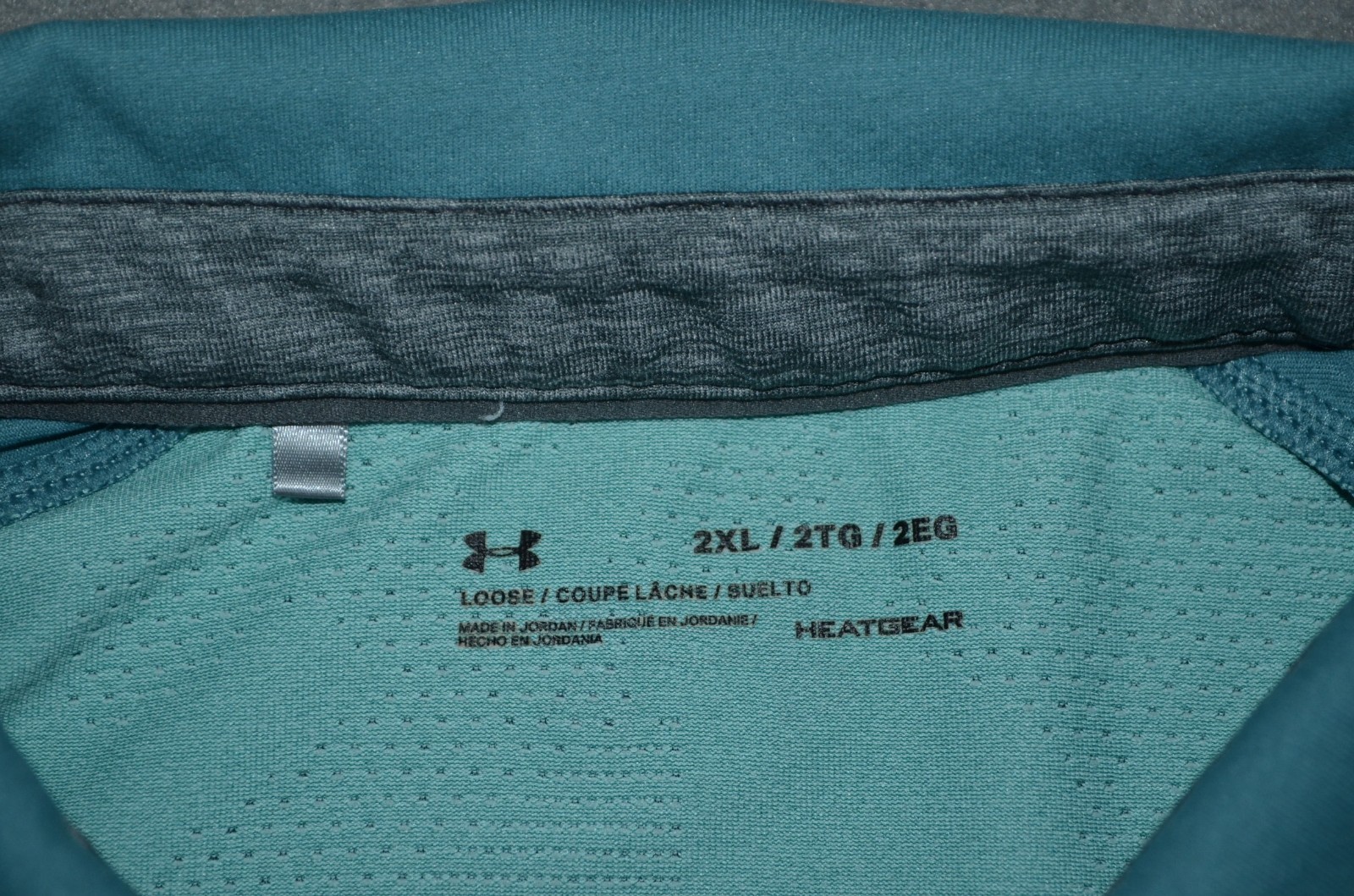 Under Armour Tour Tips Champion Golf Polo Shirt Mens 2XL Teal 1327030