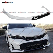 For 2025-26 Honda Civic 11th Gen Yofer White Pearl Front Bumper Lip Splitter Kit