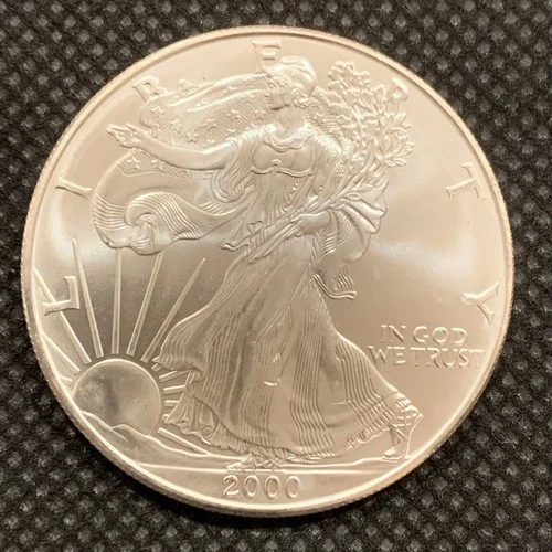 2000-P U.S. AMERICAN SILVER EAGLE DOLLAR - 1 OZ. SILVER - GEM BU!