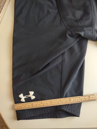 Under Armor Youth, Large, Black Compression Sliding Shorts  - Picture 10 of 12