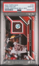 Jung Hoo Lee 2024 Topps Now #19C San Francisco Giants RC BASE RELIC Red PSA10