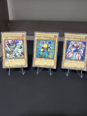 Yugioh Alpha Beta Gamma Magnet Warrior Set of 3! Secret Rare DOR-001 - 003 NM