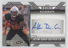 2020 Sage Hit Rookie Auto Akeem Davis-Gaither #A43 Auto 09wk