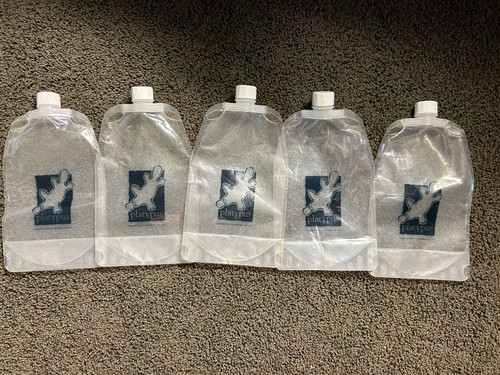 Platypus 1 Liter Bottle Lot of 5 Bottles Hiking Camping Foldable Packable