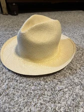 Montecristi Original 100% Genuine Panama Hat. Size 61 Handwoven
