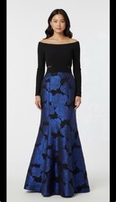 Xscape Floral Printed Mermaid Off the Shoulder Gown Dress  Sz 6   $249  *455