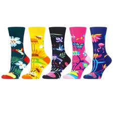 WeciBor Women's Colorful 7-11, Pink/Black/Blue/Yellow/Multicolor Floral-5m
