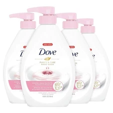 Dove Hand Wash White Peach and Tea Moisturizing 18.59oz - Pack of 4