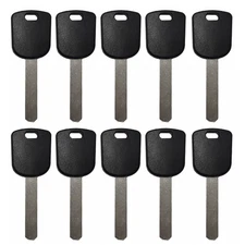New Uncut Transponder Key Replacement for Honda ID46 Chip "V" HO03-PT (10 Pack)