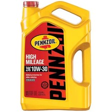 Pennzoil High Mileage Motor Oil 10w-30 Synthetic Blend 5 Qt Engine Protection Pennzoil High Mileage Motor Oil 10w-30 Synthetic Blend 5 Qt Engine Protection