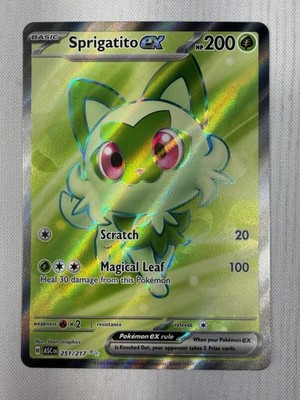 Sprigatito ex 251/217 Me: Ascended Heroes Holo Ultra Rare Pokemon Full Art NM