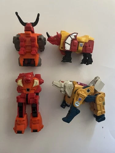 3 1986 Tranformers Predacon Figures & 1987 Headmasters Weirdwolf G1 Lot