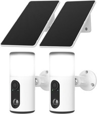 New - ANRAN US-YZ Solar Security Cameras Wireless Outdoor 2PCS