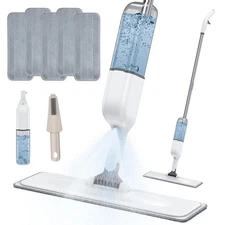 Spray Mops for Floor Cleaning with 5 Washable Pads, Wet Dry Microfiber Mop
