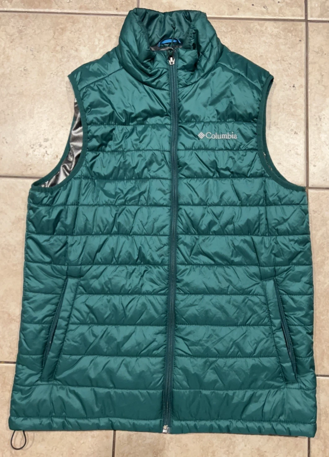 Columbia Vest Mens Small Green Omni Heat Puffer Full Zip Hiking Camping
Opens in a new window or tab