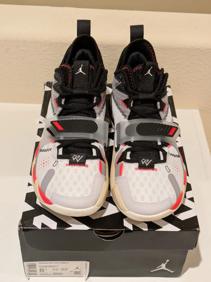 NEW IN BOX Jordan Why Not ZER0.3 Russ Westbrook UNITE Basketball Shoes Size 8.5 - Image 2 of 4