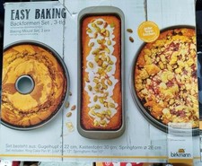 Birkmann Easy Baking Backformen-Set 3-tlg. Springform Kastenform Kuchenform *NEU