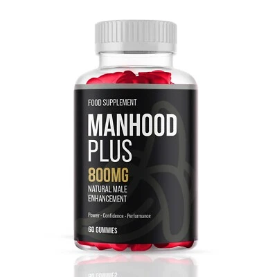 DAILY DOSE Manhood Plus Male Gummies 800MG Enhance Performance, 60 Gummies