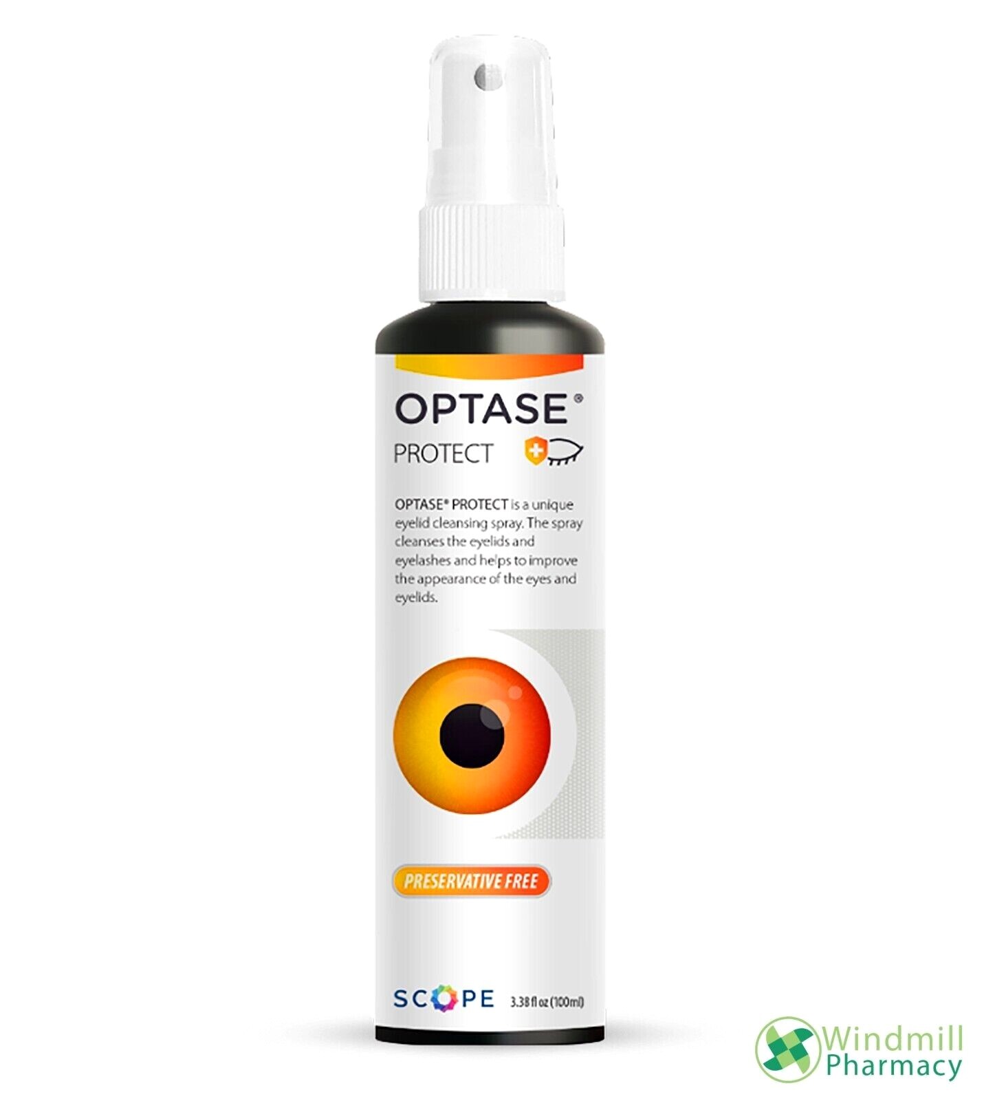 OPTASE PROTECT Eyelid Cleansing Spray Antifungal Antibacterial HOCl
