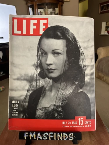 EC 1946 VIVIENNE LEIGH CLEOPATRA July 29 LIFE MAGAZINE COCA COLA