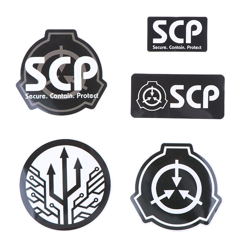 SCP Foundation Logo - White on Black Flask