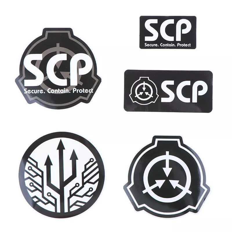 5Pcs SCP Foundation Vinyl Waterproof Sticker for Laptop Guitar Skateboar_OZ