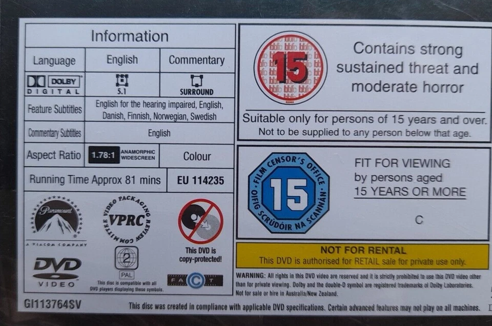 Cloverfield DVD - Lizzy Caplan 2008 Sci-Fi Horror Disaster Film - New & Sealed - Image 4 of 4