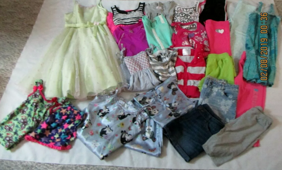 GIRLS SIZE 10 & 10/12 CLOTHES, SPRING & SUMMER JUSTICE& MORE DRESSES LOT