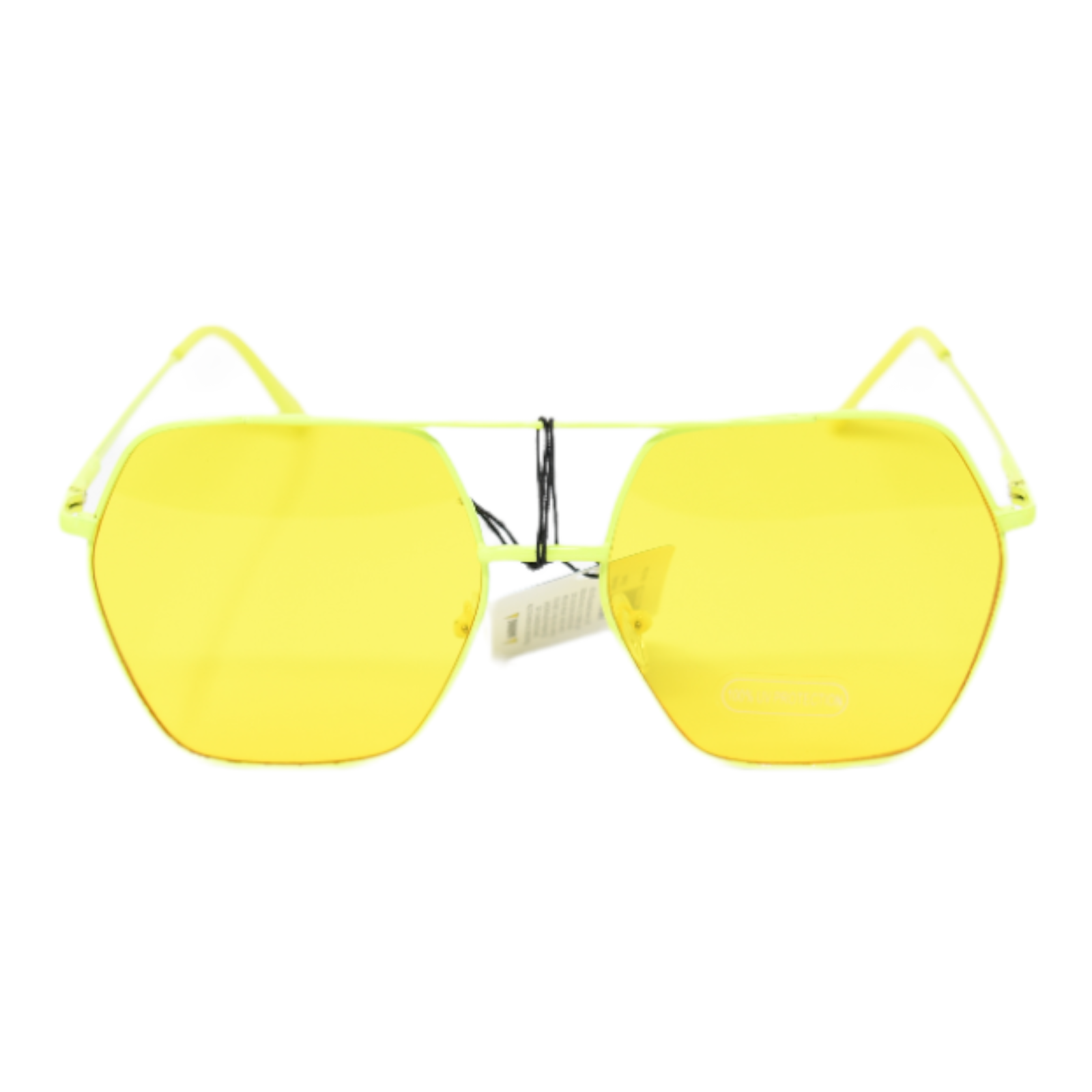 Sunglasses Fashion UV400 Protection Women Yellow Frame Yellow Lens