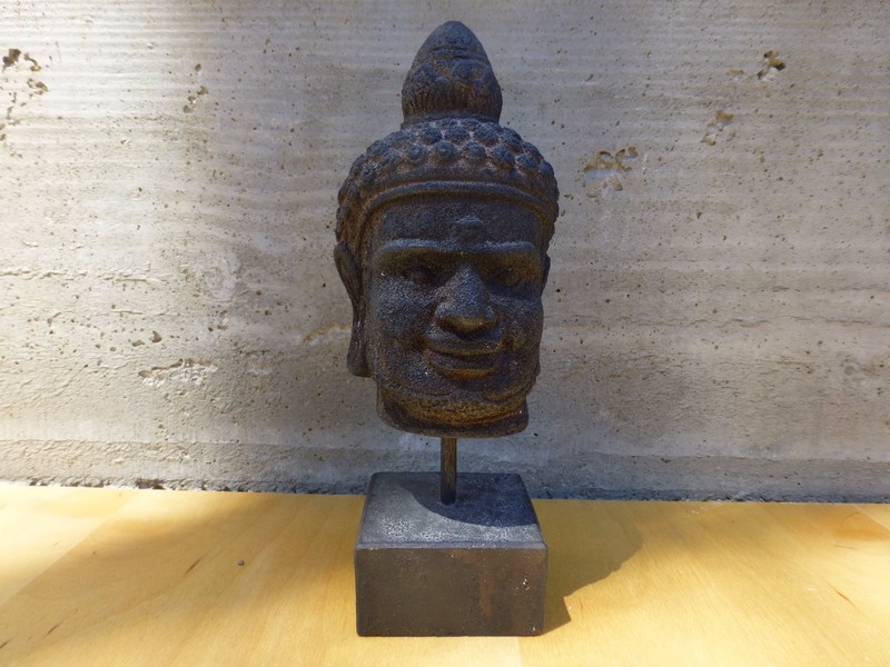 Great Vintage thai Buddha head-not sure of material, ca. 1970s [Y8-W7-A9]