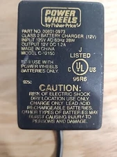 L@@K P# 00801-0973 - Power Wheel Battery Adapter By Fisher Price Model: C-12150