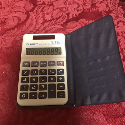 VTG Sharp  EL-376G Scientific Calculator Model w/Case -Tested *see pics